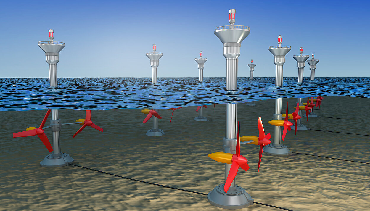 tidal power stations operate by using